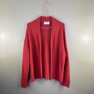 Old Navy burnt orange chunky open front cardigan